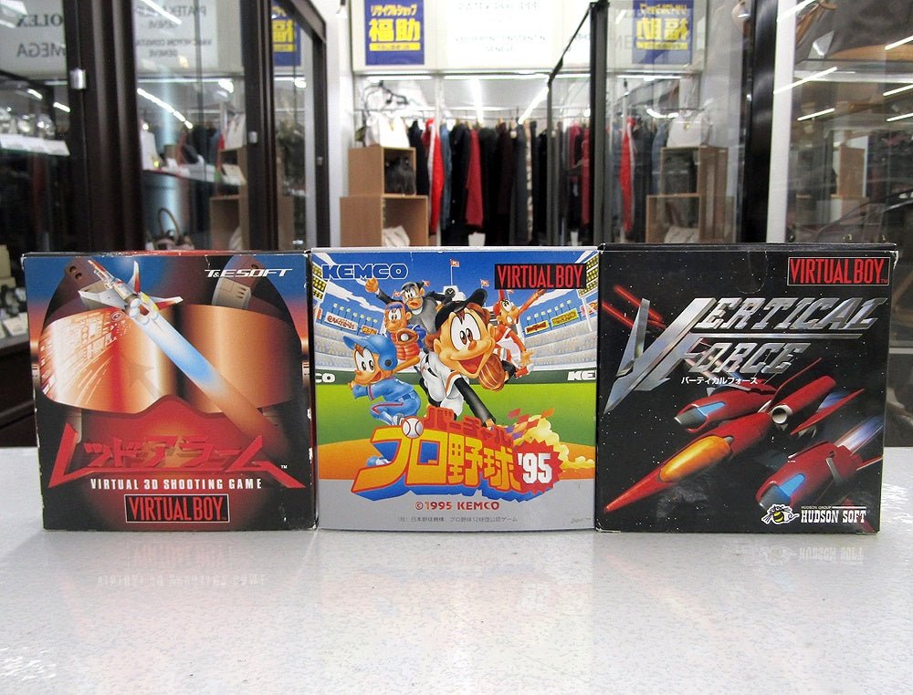 未使用保管品 Nintendo 任天堂 VUE - S - RA(JPN) バーチャルボーイ本体 ソフト7本付属 - 安心保証・業界最安値の販売 福助